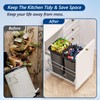 Insputer Dual Pull Out Trash Can Under Cabinet with Soft-Close