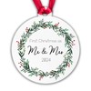 First Christmas as Mr and Mrs 2024 Wedding Bauble Christmas