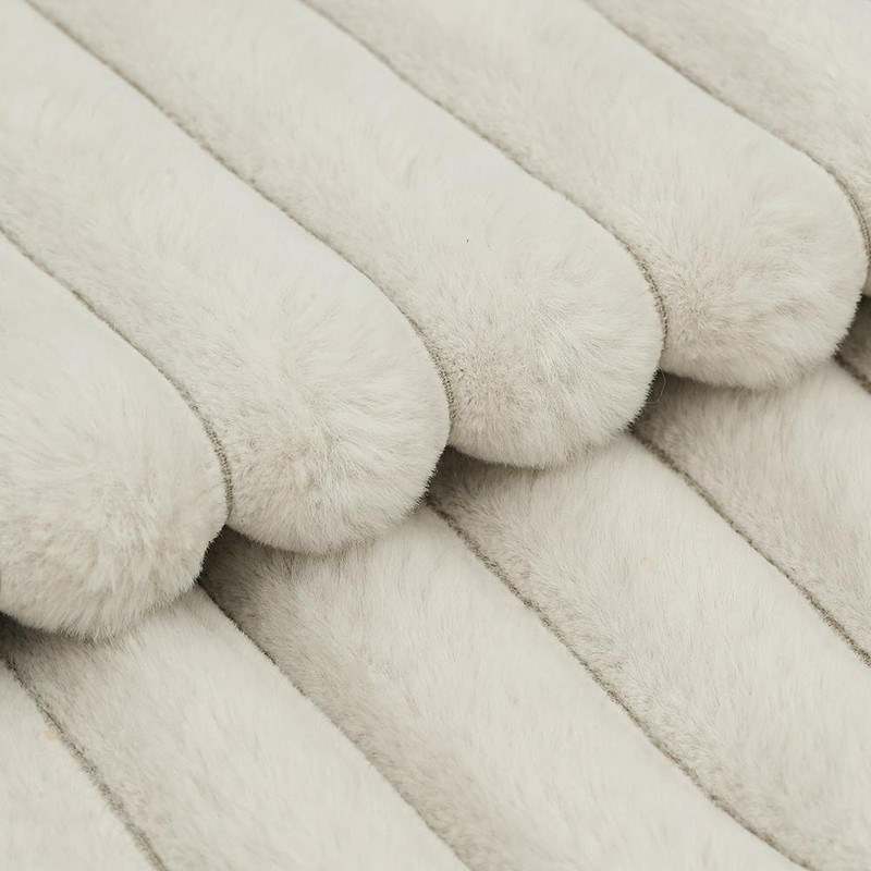 MADIZZ Set of 2 Faux Wool Plush Decorative Throw Pillow