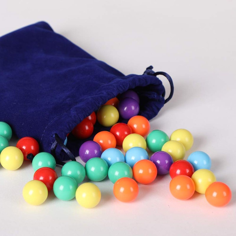 Laviesto 60 Pcs Game Replacement Balls for Chinese Checker, 5/8
