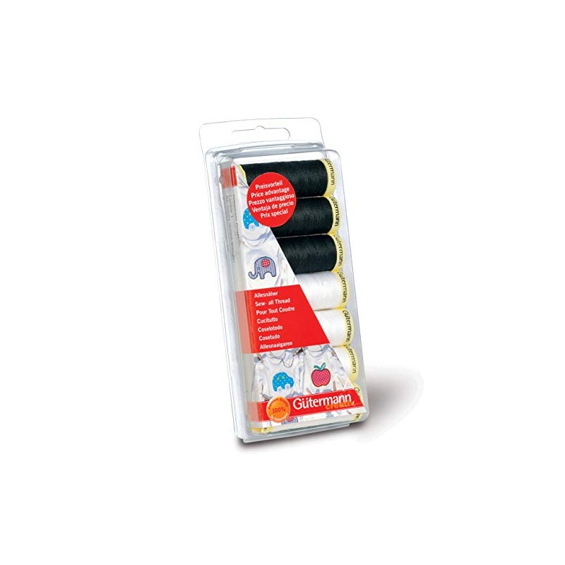Gutermann Creativ Cucitutto - Set di 7 bobine da 100