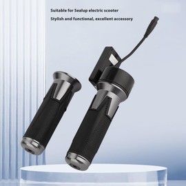 E Throttle Grip, 1Pair 48V for Electric Scooter Throttle Grip with Display and 6 Pin Connector