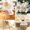 27PCS Burlap Flowers Set, Include 6 Lace Burlap Ribbon Rolls,