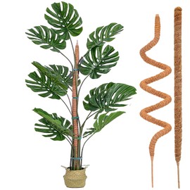 Monstera Trellis, Pack of 2 120 cm / 60 cm Moss Rod for Plants, Plant Stake Coconut Moss Stick, Monstera Rod with Accessories, Moss Rod Set for Climbing Plants, Plant Support