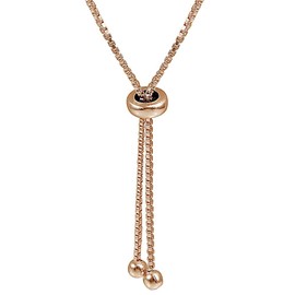 Hoops & Loops - Pulsera de Plata de Ley con circonita cúbica y Barra Ajustable.