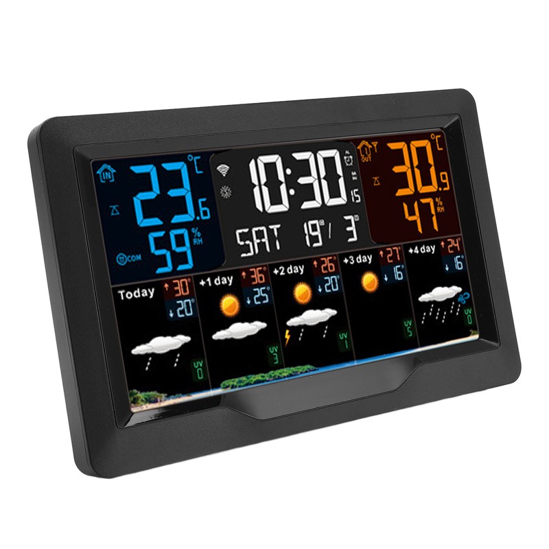 Smart Weather Clock WiFi Wireless Digital Weather Clock for Temperature