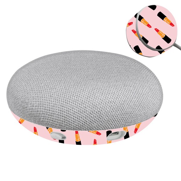 MightySkins Skin Compatible with Google Home Mini - Lipstick Pattern