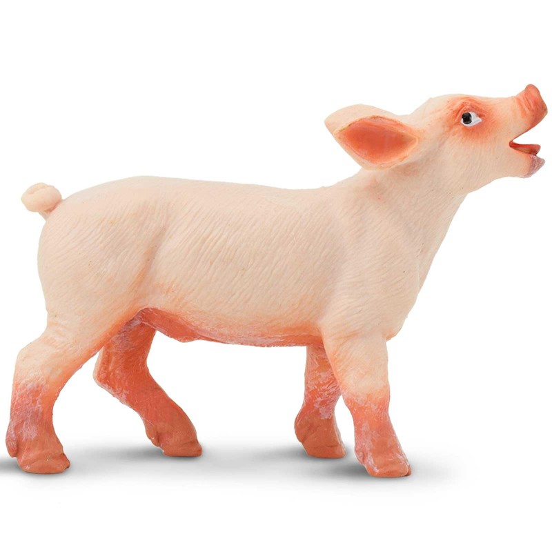 Safari Ltd. Playful Piglet Figurine - Lifelike 2" Model Figure
