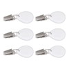 6Pcs Tablecloth Weights Marble Stainless Steel Small Size Waterproof Rustproof