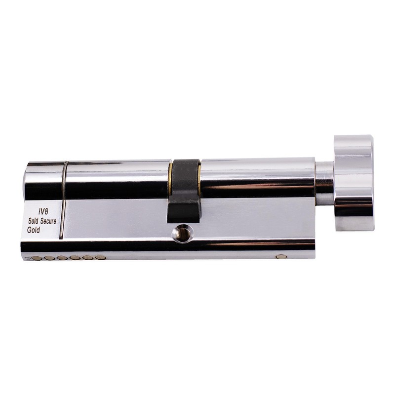 Euro Cylinder Door Lock Thumb Turn Chrome - BSI TS007