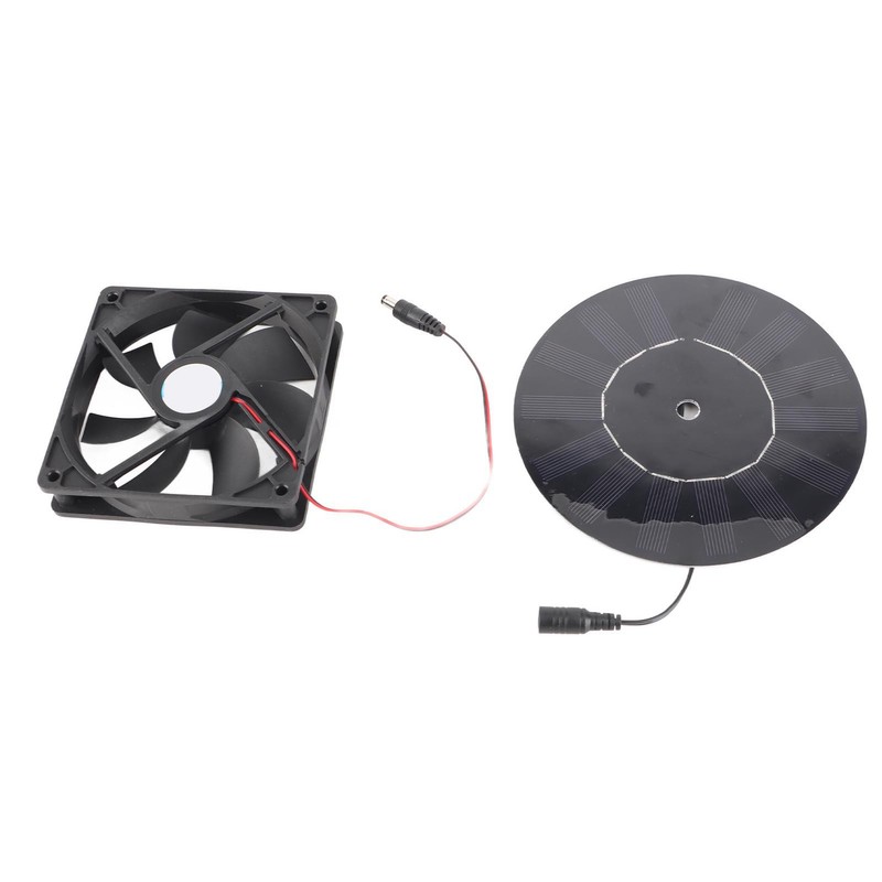 5W Chicken Coop Exhaust Ventilation Fan Monocrystalline Silicon Pet Cat