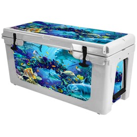 MightySkins (Cooler Not Included) Skin Compatible with RTIC 65 Cooler (2017 Model) - Ocean Friends | Protective, Durable, and Unique Vinyl Decal wrap Cover | Easy to Apply | Made in The USA