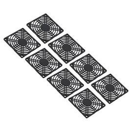 PATIKIL 80mm Fan Filter, 8 Pack ABS Plastic Ventilator Grill Protector Guard for 80X80mm Fan Protective Cover DIY, Black