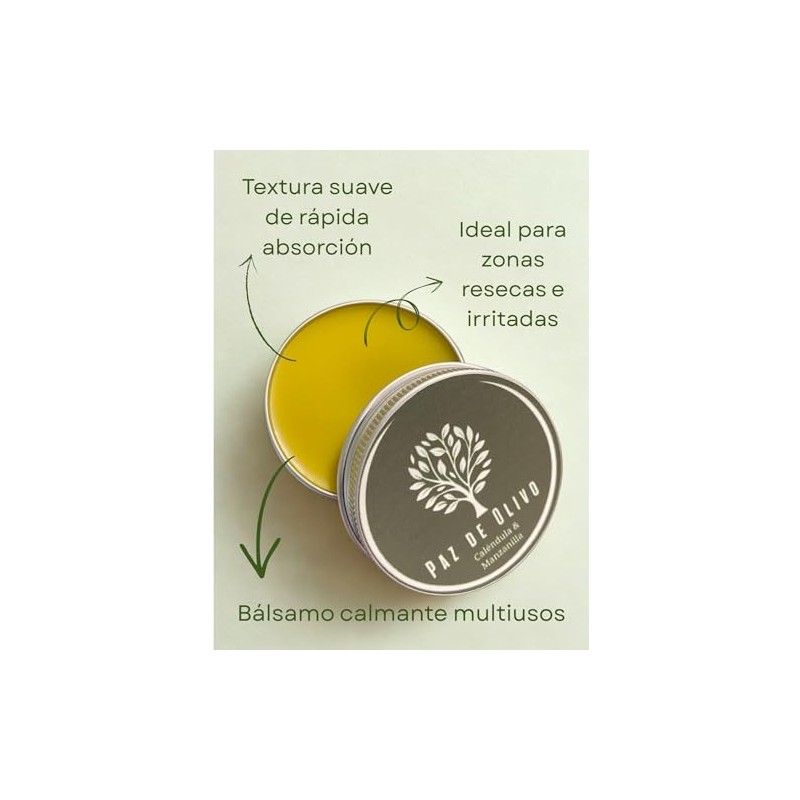 Bálsamo de Caléndula y Manzanilla para Piel Sensible – Pomada