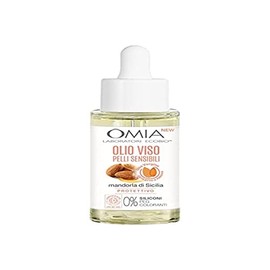 Omia, Facial Oil for Sensitive Skin with Sicily Almond, Soothing Facial, Moisturising and Protective, Vegan and Dermatologically Tested, 30ml