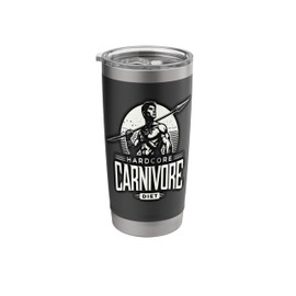 Hardcore Carnivore Diet, Meat lover, Carnivore food pyramid Stainless Steel Insulated Tumbler