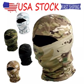 Unbranded Full Face Mask Military Breathable Balaclava Mens Tactical Face Mask Face Cover - #Yellow