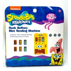 SpongeBob SquarePants Mini Soda Beverages Vending Machine Set sealed