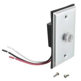 EPLZON Photocell Sensor for Outdoor Lights,120V-277V AC Dusk to Dawn Light Sensor Control,Hardwired Post Eye Photocontrol with Wall Plate