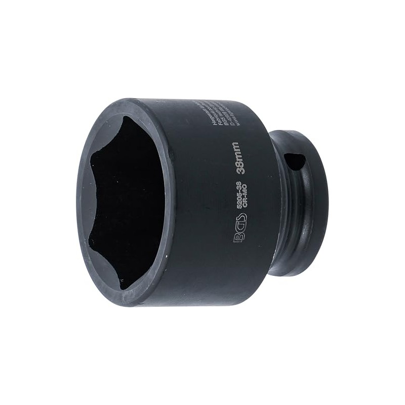 BGS 5205-38 Impact Socket Spanner Insert Hexagonal 12.5 mm (1/2