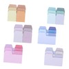 LALAFINA 12pcs Cute Pastel Stationery Memo Paper Stickers Fun Index
