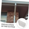 KONTONTY Gutter Parts Accessories Gutter End Caps Downspout End Cover