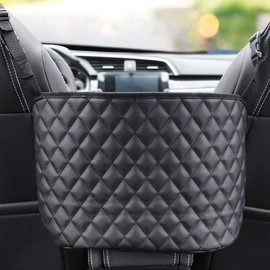 Car Net Pocket Handbag Purse Holder for Cars Auto Storage Accessories for Women Interior Handbag Holder Between Seats