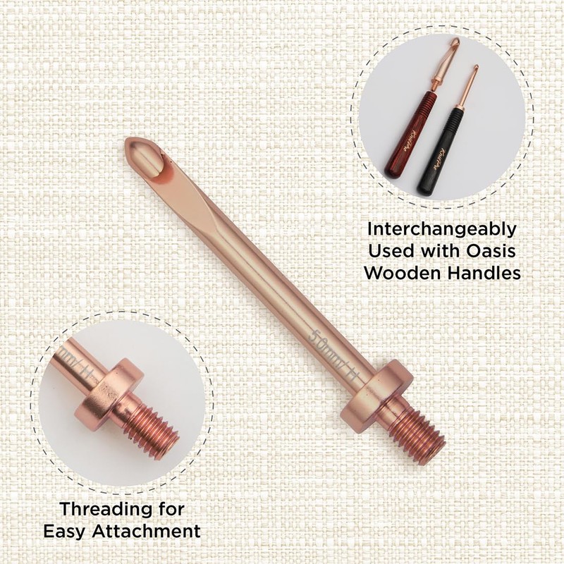 KnitPro Oasis Inter. crochet hook tips 8.00mm - 1pc