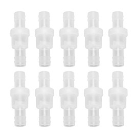 10 Uds Válvula de Retención Unidireccional Válvula de Retención de Manguera de Plástico Válvula de Retención de Diafragma Válvula de Retención para la Industria Química (12mm translucent)