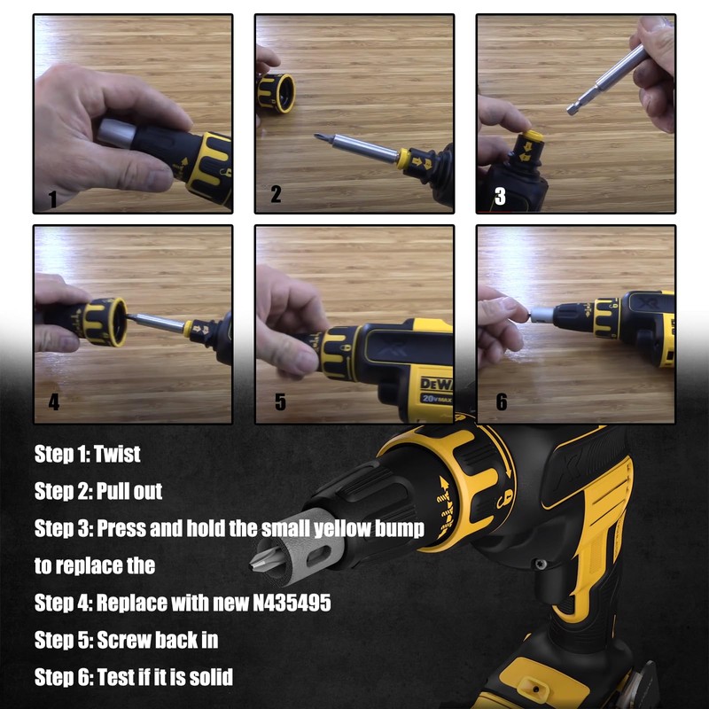 Fits Dewalt N435495 Brushless Drywall Screw Gun DCF620 Type 1