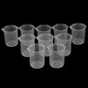 10pcs Plastic Measuring Cups Graduated Measuring Beaker Liquid Cup Container