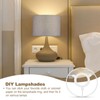 PATIKIL 4.7 Inch Lamp Shade Ring, 2 Set Lamp Shade