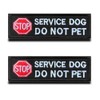 2 Packs Service Dog Do Not Pet Stop Warning Vest/Harness
