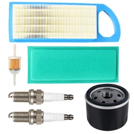 Air Filter Oil Filter Tune Up Kit for Troy-Bilt 13AN77KS011 13AN77KS066 13WN77KS011 13WN77KS211 13AO77TG766 Bronco Lawn Tractor 17AA5AAG766 Mower