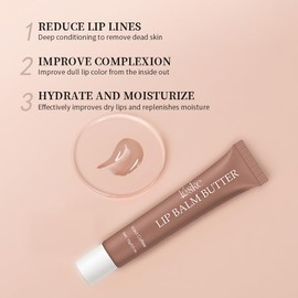 Summer Butter Lip Balm, Moisturizing Hydrating Natural Lip Care, Rich in Nutrients for Soft Smooth Lips