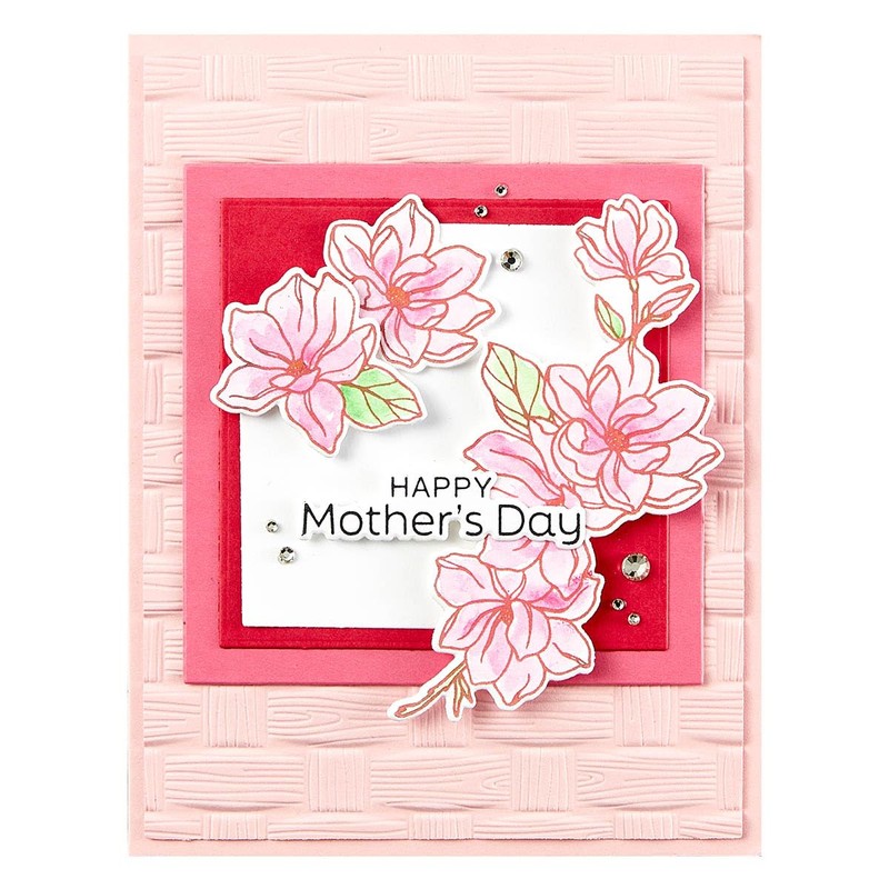 Spellbinders Woven 3D Embossing Folder, Plastic