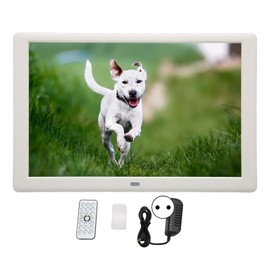 Digital Photo Frame Multifunction 10.1inch IPS HD Screen Support Slide Show Electronic Picture Frame 100‑240V EU Plug