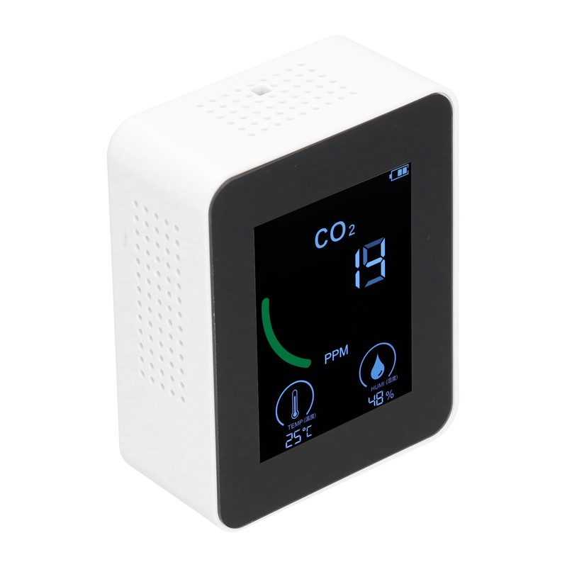Air Quality Detector Digital USB Charging Carbon Dioxide Monitor Temperature
