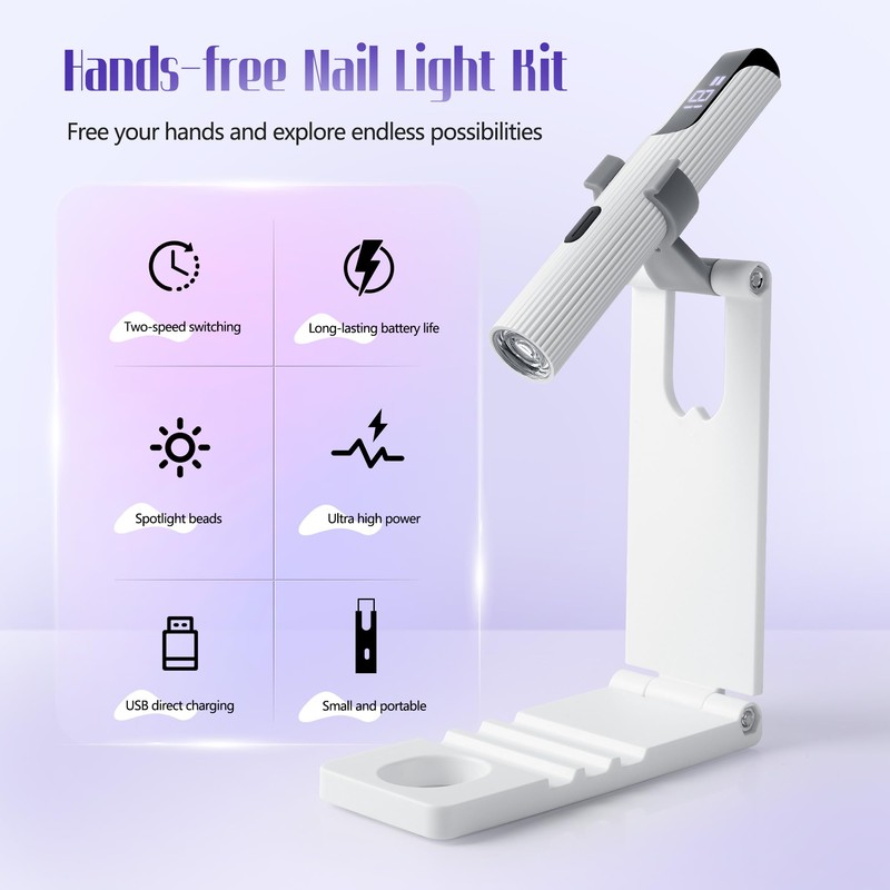 Romon Mini Lampada UV LED Unghie, USB Ricaricabile e Portatile,