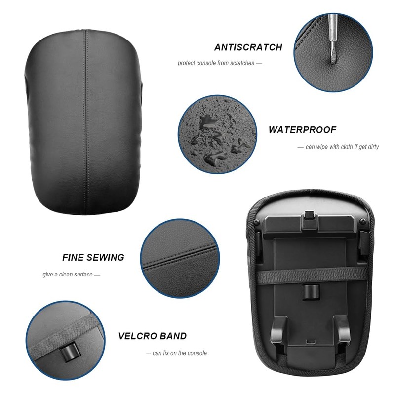 DEYTOP Center Console Cover for Mustang Accessories 2025 2015-2024 Armrest