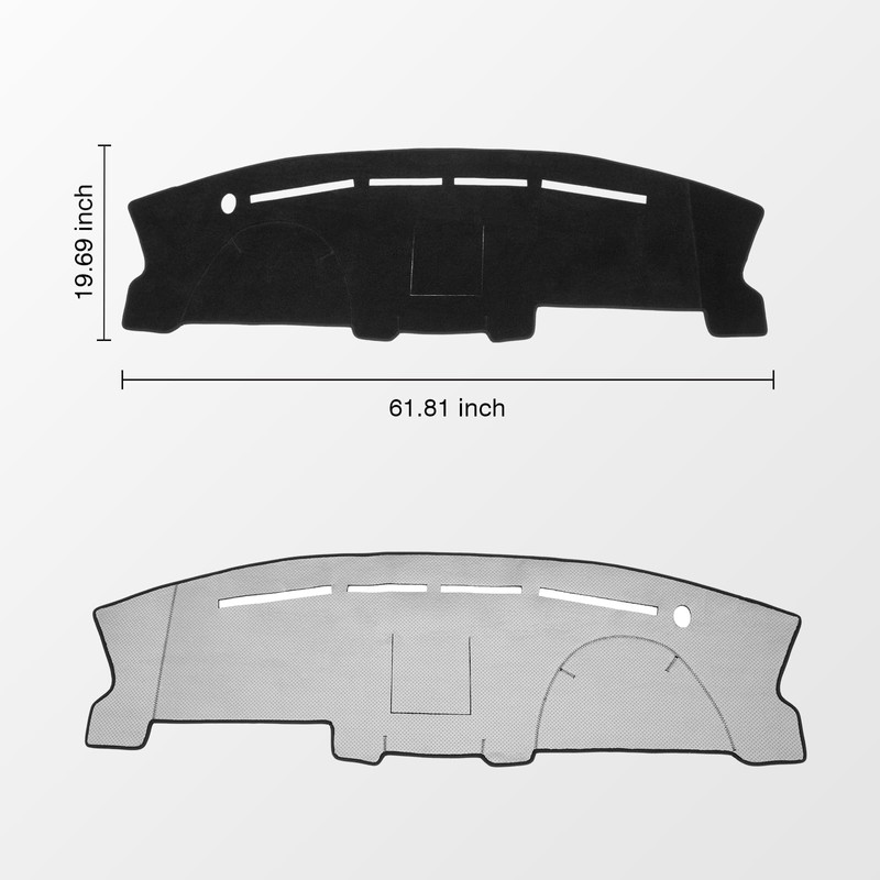 KUST Car Dash Cover for Ford F-150 2004-2006 2007 2008(XL,