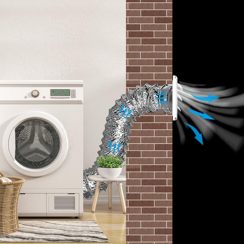 Dryer Vent Cover Outside, 4inch Louvered Outdoor Vent Cover Includes