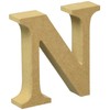 Marukai Corporation Interior Object, Alphabet Letter, Wooden, N