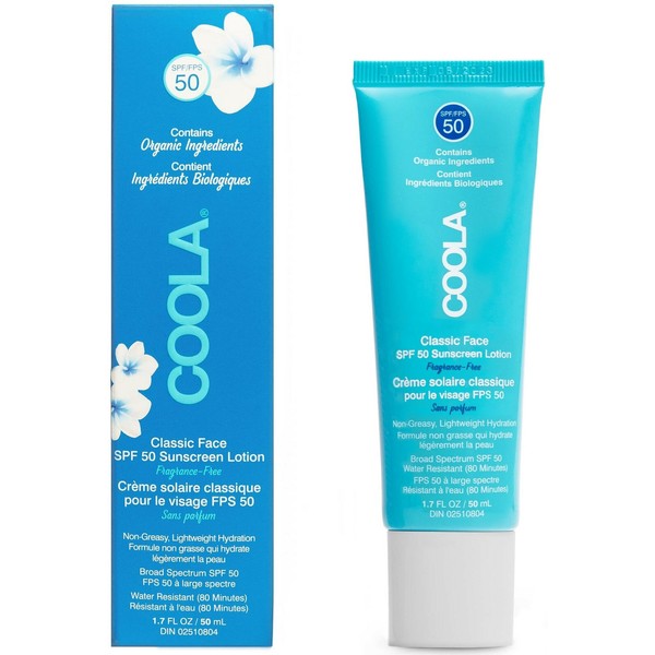 COOLA Classic Face Sunscreen Fragrance-Free SPF50 50 ml