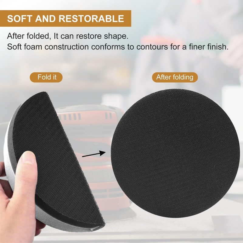 Power Sanding Sponge, Sponge Cushion Buffer Backing Pad Soft Foams
