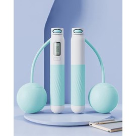 Cordless Skipping RopeCore Strength Training, Blue Length 7 in 27A