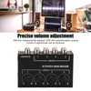 Passive Mixer 4 Channel Line Mixer Mini Sound Mixer Stereo
