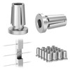 BLIKA Upgraded 20 Pack Stainless Steel Protector Sleeves for 1/8"