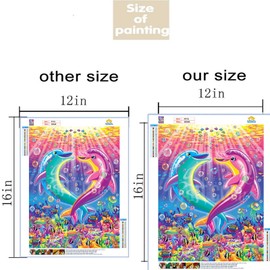 Dylan’s Cabin DIY 5D Diamond Painting - Full Drill Rhinestone Paint With Diamonds Home Wall Decor（dolphin/16x12inch)