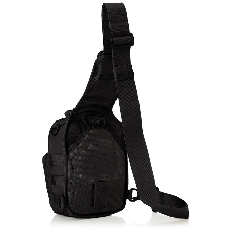 F Style One Shoulder Bag with Drink Pouch, Black